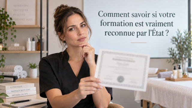 Spa Manager, esthéticienne, spa praticien(ne)… comment savoir si votre formation est vraiment reconnue par l&rsquo;État ?